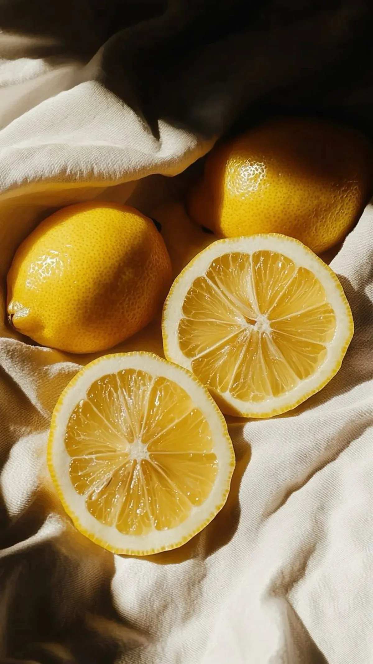 Citrons coupés en deux révélant leur pulpe juteuse riche en vitamine C