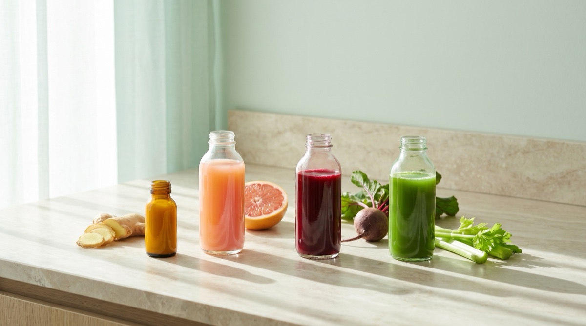 Cure détox 06 — 3 jus vivants pressés à froid + 1 shot par jour